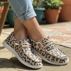Leopard Print Casual Women's Shoes